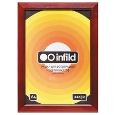 INFILD, фоторамка А4, деревянный профиль 25 мм, цвет коньяк, RD25О-21х30ЛК