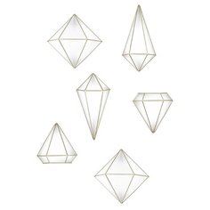 Декор для стен Umbra Prisma латунь