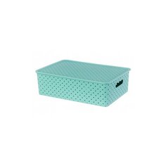 Корзинка БЕРЕСТА 7.5л 350х 245х105мм с крышкой шалфей Violet