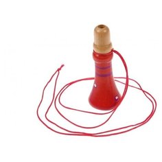 Деревянный свисток-дудочка на шнурке, красный Bradex