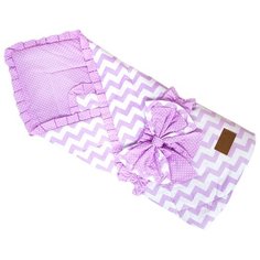 Одеяло на выписку AmaroBaby Zig Zag розовый