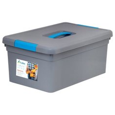 FunBox Ящик органайзер MECHANIС 10л с ручкой, голубые ручки