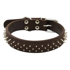 Ошейник для собак ZOOEXPRESS Ёж 2сл 36мм 60см коричневый