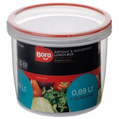 Контейнер пищевой круглый с закручивающейся крышкой, 0.89л Bora Plastik