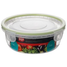 Контейнер пищевой круглый на защелках, 1.0л Bora Plastik