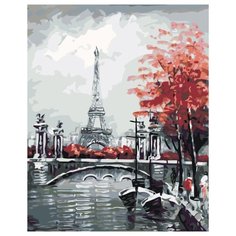 Прогулка по Сене Раскраска по номерам на холсте Живопись по номерам KTMK-09202 40х50