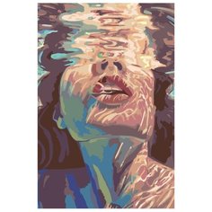 Под водой Раскраска картина по номерам на холсте RO121 40х60