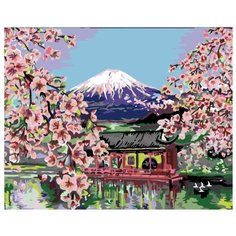Цветущая Япония Раскраска картина по номерам на холсте KRYM-FN13 40х50