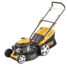 Газонокосилка бензиновая GLD-460, 146 куб.см, ширина 46 см, ручная, 7 уровней, травосборник 50 л Denzel