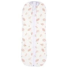 Пеленка (кокон на молнии) Amarobaby Soft Hugs 68/74 Листья