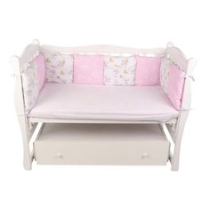 Бортик в кроватку 12 предметов AmaroBaby Мышата в облаках (поплин)