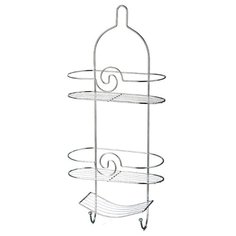 Полка решётчатая для душа 3ярусная с 2 крючками арт. FOR-2556 Fora