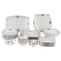Столовый сервиз Modern 70518-A1 на 6 персон/ Wertvolle perle Germany/ Столовый набор/ 30 предмета/ Фарфор