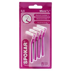SPOKAR 0,5 Micro L.Интердентальный конический ершик, 8 шт. Цвет-фиолетовый.