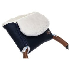 Муфта меховая для коляски Nuovita Vichingo Bianco (Blu scuro/Темно-синий)