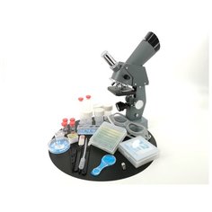 Микроскоп 100x300x1000 EDU-TOYS MS008 серый/черный