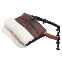 Муфта меховая для коляски Nuovita Alaska Bianco (Cioccolata/Шоколад)