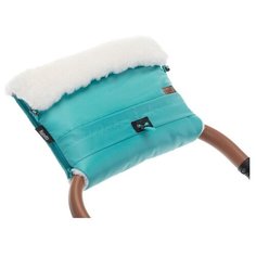 Муфта меховая для коляски Nuovita Alaska Bianco (Turchese/Бирюзовый)