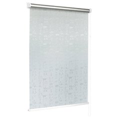 Рулонная штора с направляющими струнами Sola премиум "Азия Термоблэкаут" серый ширина