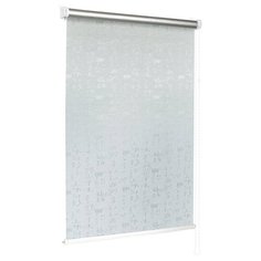 Рулонная штора с направляющими струнами Sola премиум "Азия Термоблэкаут" серый ширина