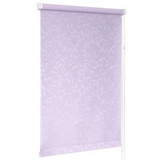 Рулонная штора с направляющими струнами Sola "Сантайм-жаккард Оливия Сиреневый" ширина