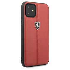 Чехол Ferrari для iPhone 11 Heritage W Hard Leather Red
