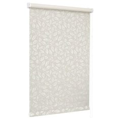 Рулонная штора с направляющими струнами Sola металлик принт "Блейд" кремовый