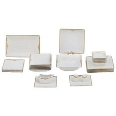 Столовый сервиз Flat 60379-30 на 6 персон/ Wertvolle perle Germany/ Столовый набор/ 30 предметов/ Фарфор