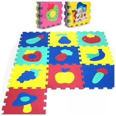 1016 Коврик пазл ПВХ фрукты (10 листов) Sunta