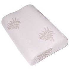 Подушка анатомическая с эффектом "памяти" Асветида Aloe 40х60x12/10 (Волна)