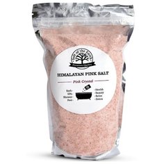 Розовая гималайская соль для ванн Salt Of The Earth 1 кг (мелкий помол)