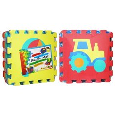 1025 Коврик пазл ПВХ машинки (10 листов) Sunta