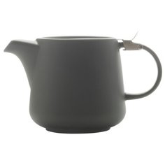 Чайник с ситечком 0.6 л Maxwell & Williams "Оттенки" (тём.серый) в инд. упаковке, фарфор, 0.6 л (MW580-AY0289)