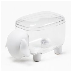 Контейнер для мелочей Sheepshape, белый с прозрачной крышкой Qualy