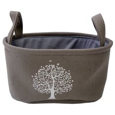 Корзина тканевая для хранения "Сад", Д360 Ш270 В180, серый Handy Home