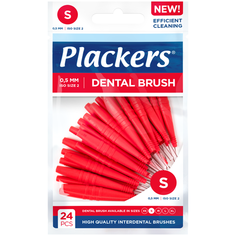 Ершики межзубные Plackers Dental Brush S, 0,5 мм. (24 шт.)
