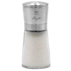 Мельница Bisetti 6940S Серия LA SPEZIA для соли, из стекла и нержавеющей стали, 13 см