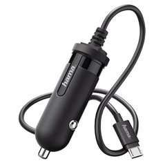 Автомобильное зарядное устройство micro USB Hama 178302, 2.4A, черный