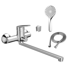 Смеситель для ванны и душа с универсальным изливом и душевым набором Dorff Prime D4095000