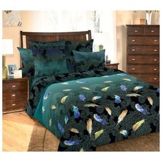 Постельное белье "Дуновение 1" (2.0 простыня на резинке ) Перкаль Текс Дизайн