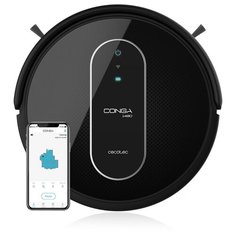 Робот-пылесос Cecotec Conga 1490 Impulse моющий, ультратонкий, турбо всасывание, гиро карты, смарт навигация, Google assistant