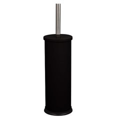 Ершик туалетный My Space SW6706BL с контейнером, сталь + пластик, цвет Черный матовый, d10.4xh38 см
