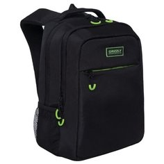 Рюкзак молодежный Grizzly RU-030-5 для подростков, мужской, черный