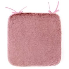 Подушка на стул мех 40х40 см, светло-розовый Lucky