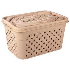 Контейнер для хранения Альтернатива Плетенка М3478 15л бежевый Alternativa