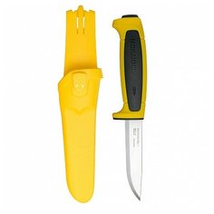 Нож Morakniv Basic 546 нержавеющая сталь, пласт. ручка (желтая) чер. вставка
