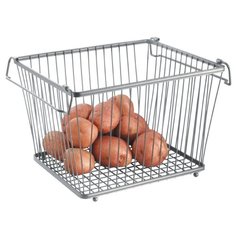 Корзина для хранения York Lyra с ручками стальная 31.8х27.5х22.2 см Inter Design