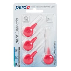 Ершики Paro 3Star-Grip, супермягкие, Ø 2 мм, красные, 4 шт