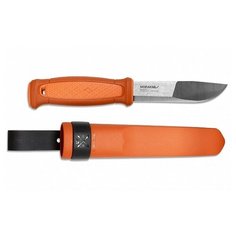 Нож Morakniv Kansbol, нержавеющая сталь, прорезиненная рукоять с оранжевыми накладкам