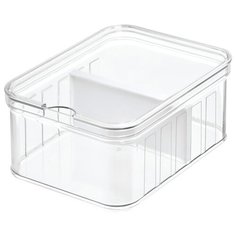 Контейнер для хранения Crisp глубокий без крышки с разделителем 21х16х10 см пластиковый Inter Design